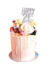 Load image into Gallery viewer, Pink Gin Drip Cake
