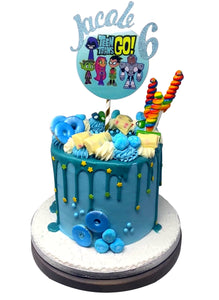 Kids Themed Cartoon Drip Cake